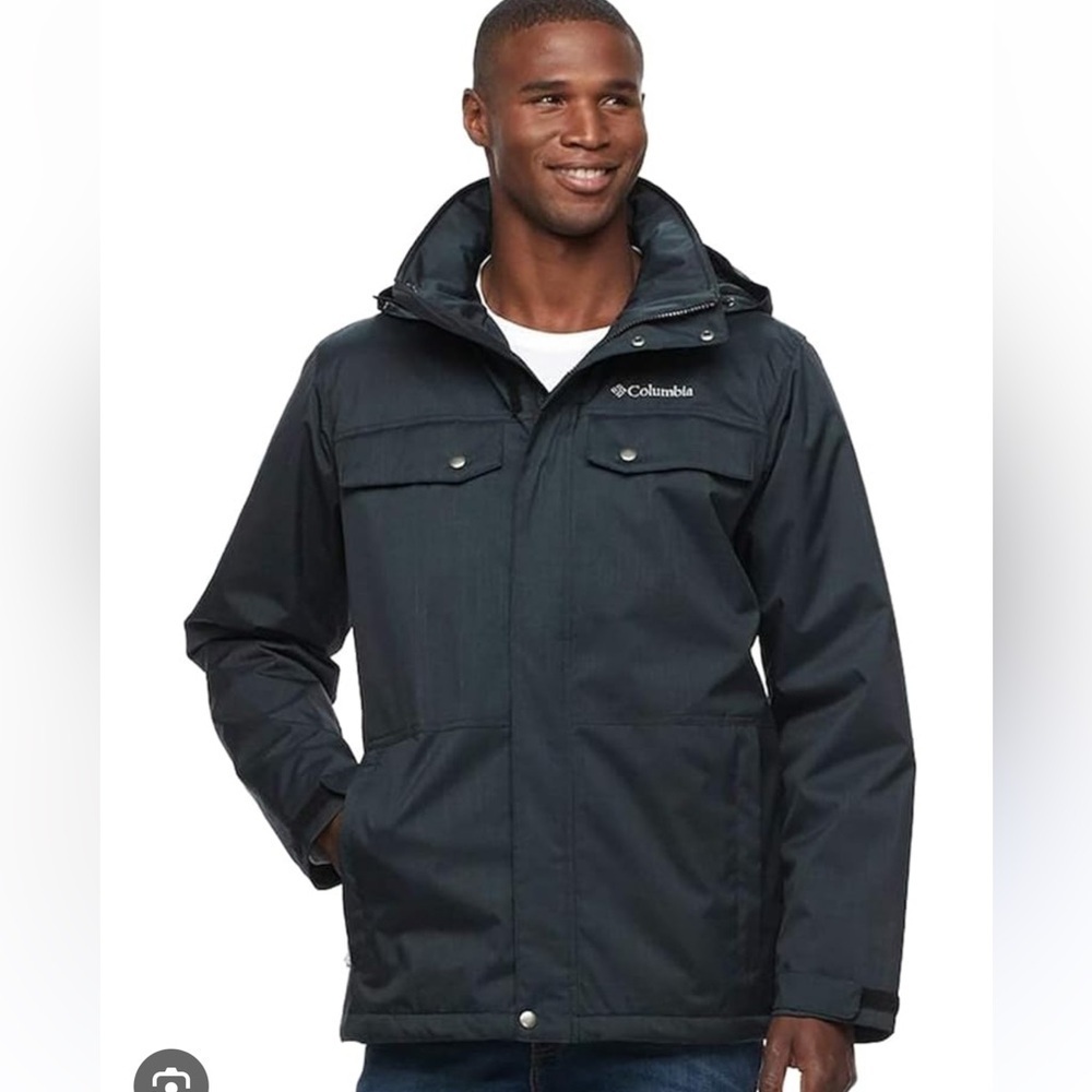 Columbia Men's Thermal Coil Hooded Ski Jacket hiking camping outdoor